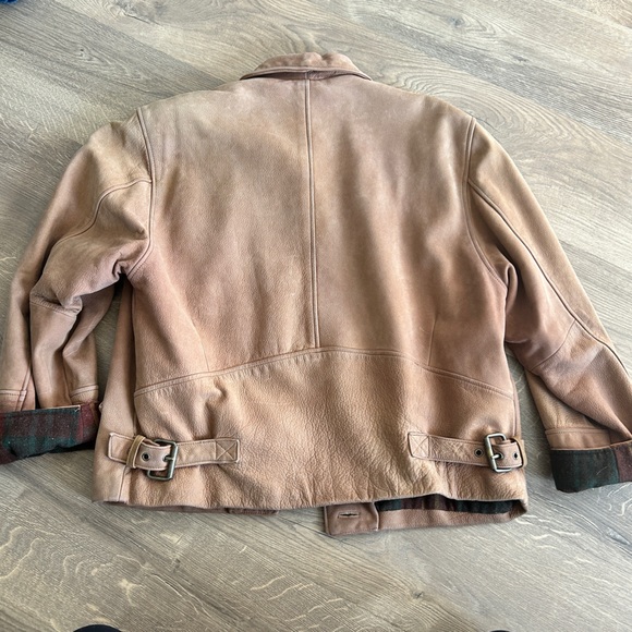 Leather barn jacket - Picture 5 of 7